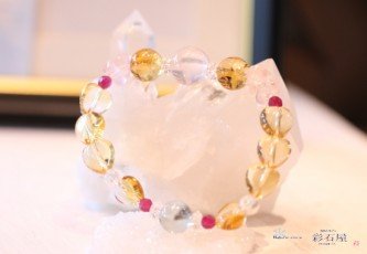 天然石ブレスレットのお仕立て例