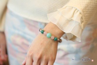 天然石ブレスレットのお仕立て例